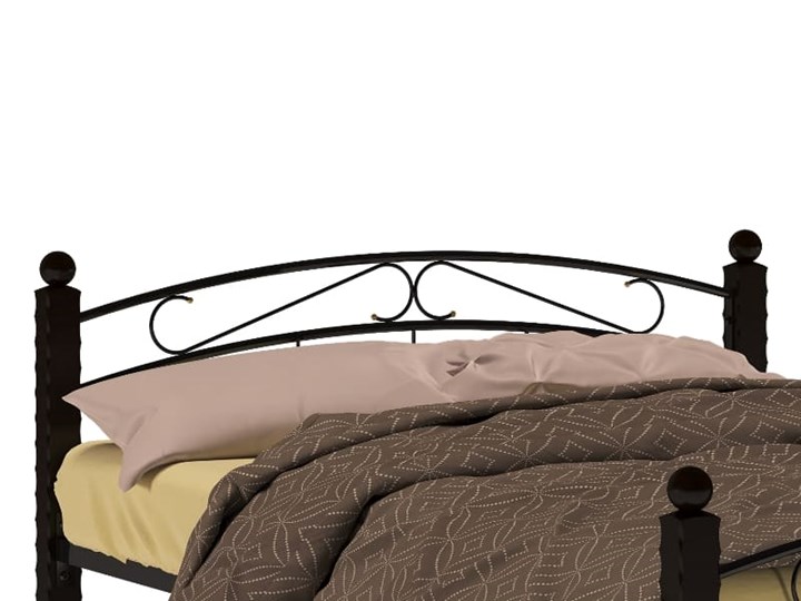 Кровать спальная Гарда 15, 160х200, черная в Кушве - изображение 2