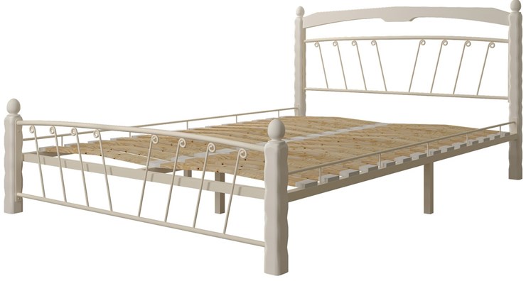 Кровать полутороспальная Муза 1, 1400, белый в Ирбите - изображение 1