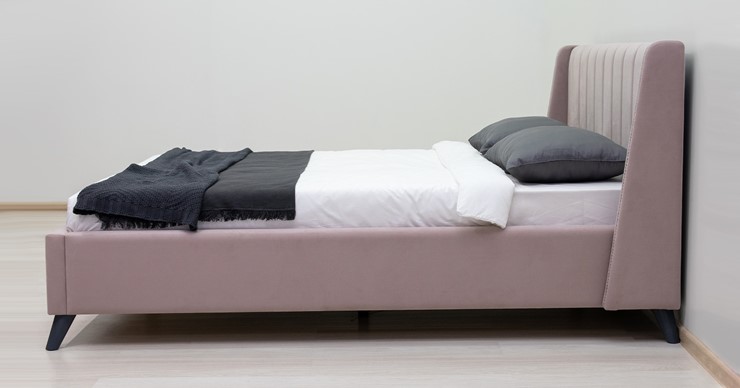 Кровать с подъемным механизмом Мелисса 160,арт. Тори 45 велюр (ява) + кроватное дно в Екатеринбурге - изображение 3