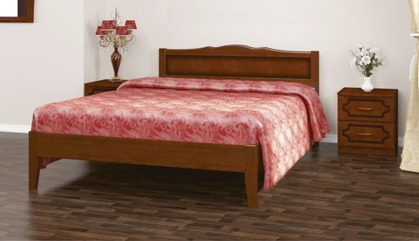 Кровать спальная Карина-7 (Орех) 160х200 в Первоуральске - изображение