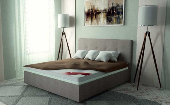 Кровать с подъемным механизмом Флоренция 140х200 (с коробом) в Кушве - изображение