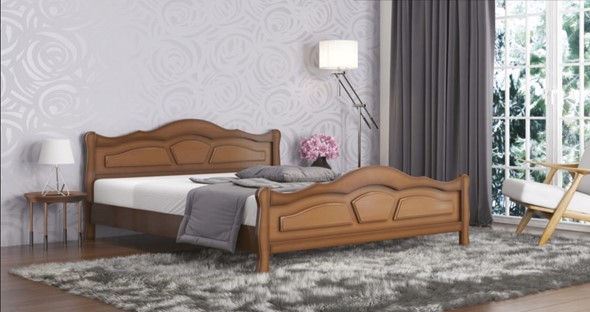 Спальная кровать Легенда 140*195 с основанием в Екатеринбурге - изображение