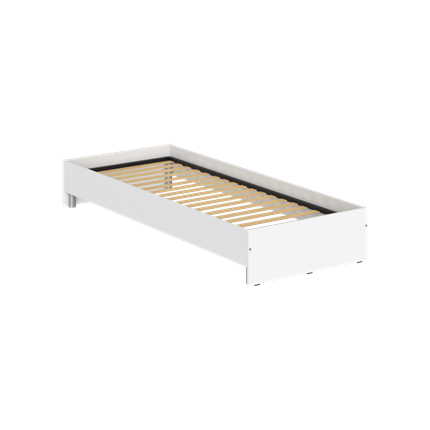 Кровать без изголовья KANN KBW 208 2040х840х300 мм. Белый в Кушве - изображение