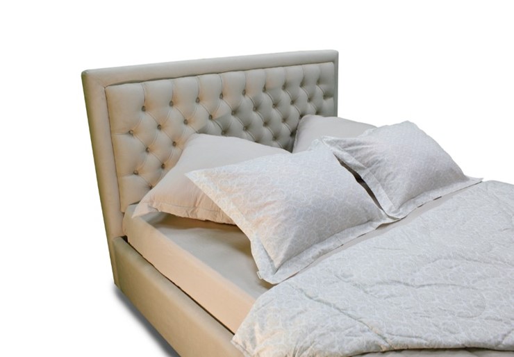 Кровать без механизма 1,5-спальная с низкими ножками Грета 1500х2150 мм в Екатеринбурге - изображение 1