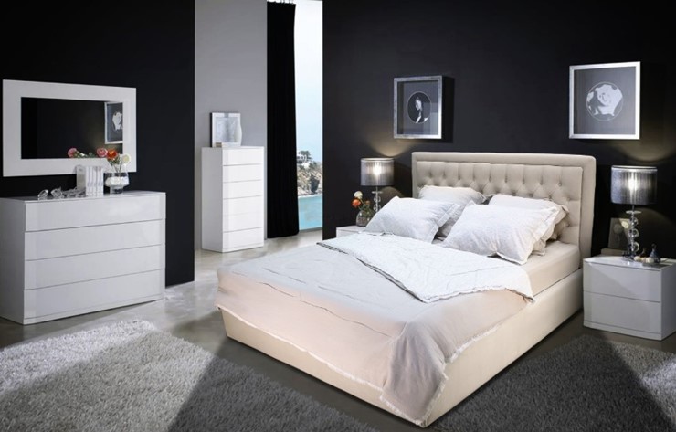 Кровать без механизма 1,5-спальная с низкими ножками Грета 1500х2150 мм в Екатеринбурге - изображение 4