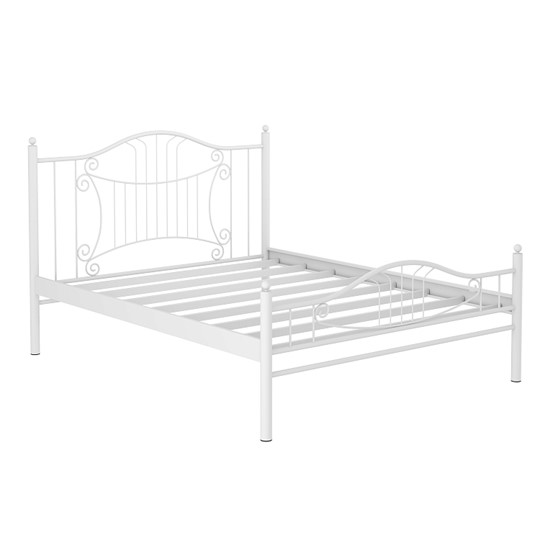 Двухспальная кровать 42.30 МАЛЬТА, металл белый в Екатеринбурге - изображение 1