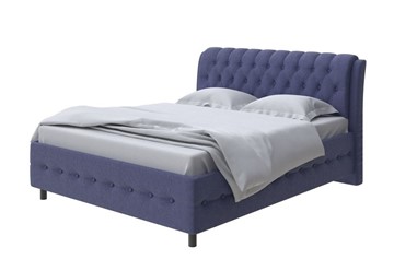 Двуспальная кровать Como (Veda) 4 180х200, Рогожка (Firmino Полуночный синий) в Кушве