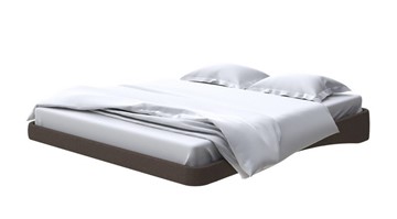 Парящая кровать 160х200, Рогожка (Savana Chocolate) в Красноуфимске