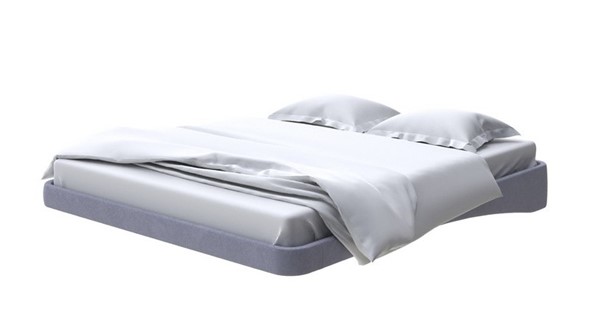 Парящая кровать 160х200, Велюр (Casa Благородный серый) в Первоуральске - изображение