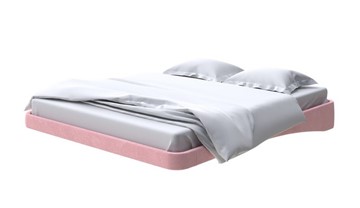 Парящая кровать 2-спальная 160х200, Велюр (Casa Жемчужно-розовый) в Первоуральске
