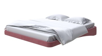Парящая кровать 160х200, Велюр (Ultra Багряный) в Ирбите