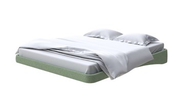 Кровать двуспальная парящая 180х200, Искусственная шерсть (Лама Авокадо) в Богдановиче