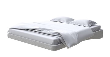 Кровать парящая 180х200, Искусственная шерсть (Лама Светло-серый) в Ревде