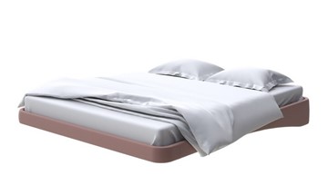 Парящая кровать 200х200, Экокожа (Молочный шоколад) в Ревде
