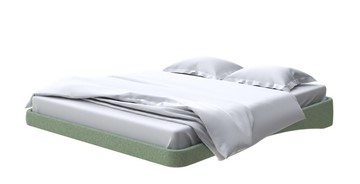 Парящая кровать 2-спальная 200х200, Искусственная шерсть (Лама Авокадо) в Екатеринбурге