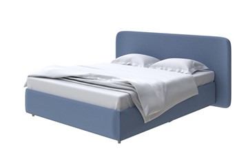 Кровать с бельевым ящиком Lorena 160x200, Велюр (Scandi Cotton 22 Морская гроза) в Ревде