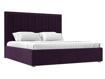 Кровать с механизмом двуспальная Афродита 160, Фиолетовый (Велюр) в Первоуральске