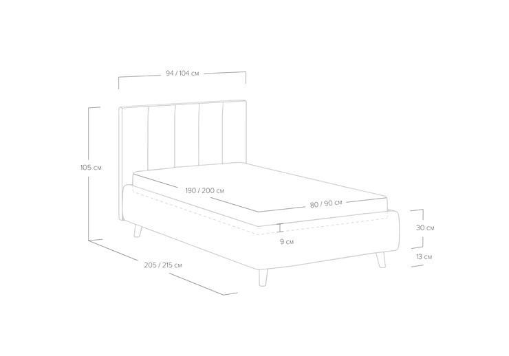 Кровать с механизмом 1-спальная Alma 90х200 в Асбесте - изображение 4