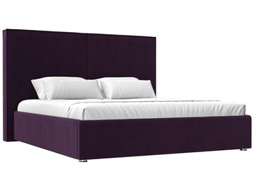 Кровать с механизмом двуспальная Аура 160, Фиолетовый (Велюр) в Первоуральске