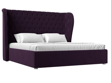 Кровать с подъемным механизмом Далия 160, Фиолетовый (Велюр) в Первоуральске