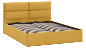 Двуспальная кровать с механизмом Глосс Тип 1 (Микровелюр Wellmart Yellow) в Богдановиче - предосмотр 2