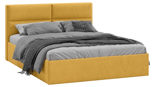 Двуспальная кровать с механизмом Глосс Тип 1 (Микровелюр Wellmart Yellow) в Богдановиче - изображение