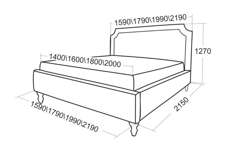 Кровать с механизмом 2-спальная Леонардо 2190 в Екатеринбурге - изображение 5