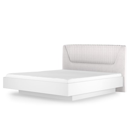 Кровать с подъемным механизмом Марсель-11 (Белый, ткань Catania white) 1400 в Первоуральске - изображение