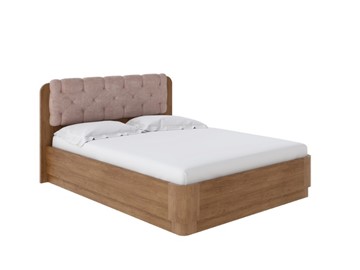Кровать с механизмом 2-спальная Wood Home 1 160х200, Антик (сосна) с брашированием/Лофти Мокко в Кушве