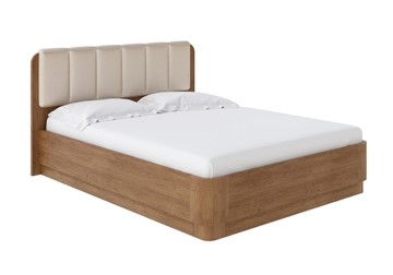 Кровать с механизмом Wood Home 2 160х200, Экокожа (Антик (сосна) с брашированием/Бежевый перламутр) в Первоуральске