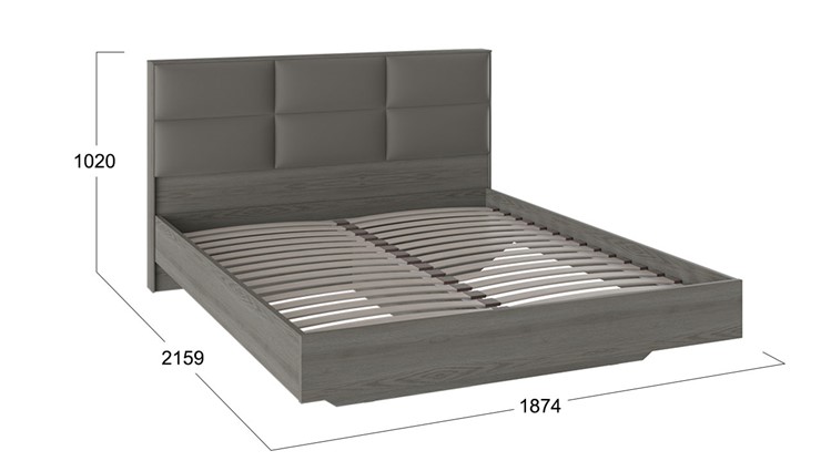 Кровать с мягким изголовьем Либерти, Хадсон/Ткань Грей СМ-297.01.005 в Ревде - изображение 1