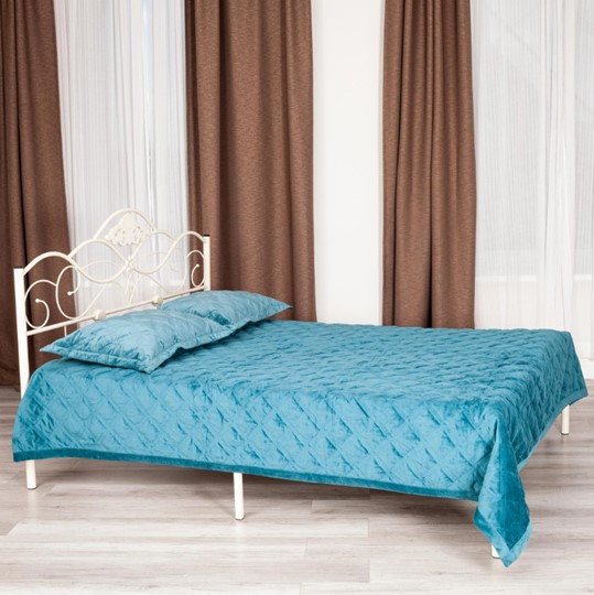Кровать с основанием Federica (mod. AT-881) дерево гевея/металл, 160*200 (Queen bed), Белый (butter white) в Екатеринбурге - изображение 9