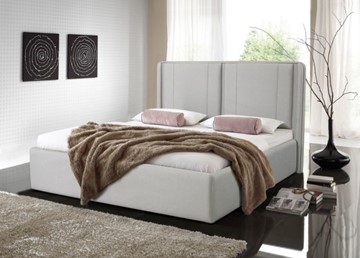 Кровать с подъемным механизмом с мягким изголовьем Терра 208х215 см в Ревде