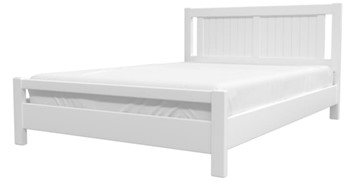 Кровать Ванесса из массива сосны (Белый Античный) 140х200 в Асбесте