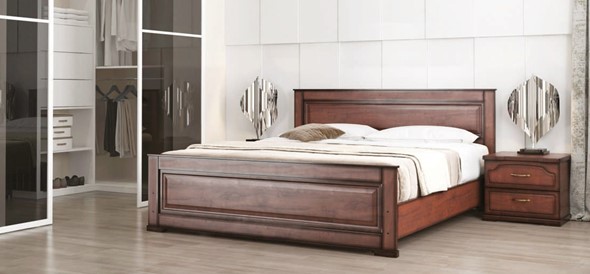 Кровать спальная Стиль 2, 160х200 с основанием в Полевском - изображение