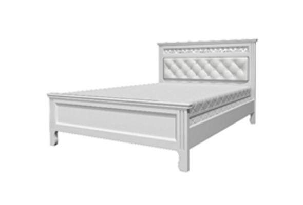 Кровать 1.5-спальная Грация (Белый Античный) 140х200 в Артемовском - изображение