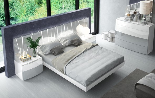 Кровать 606 VANESSA со светодиодной подсветкой (160х200) в Талице - изображение