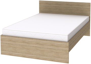 Полутороспальная кровать K14 с основанием, цвет Дуб Сонома в Ревде