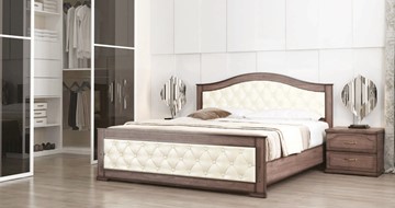 Кровать в спальню СВ-Стиль Стиль 3, 160х190, кожзам, с основанием в Екатеринбурге