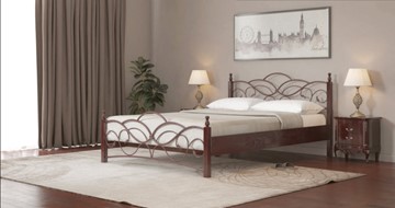 Кровать в спальню СВ-Стиль Марго 160*200 с основанием в Полевском