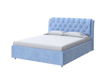 Кровать 1-спальная Chester 90х200, Велюр (Teddy Небесно-голубой) в Первоуральске