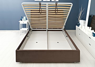 Спальная кровать Chocolate 1200х1900 с подъёмным механизмом в Екатеринбурге - предосмотр 6