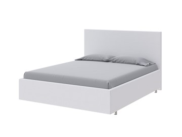 Спальная кровать Flat 90х200, Экокожа (Белый) в Кушве