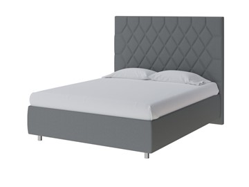 Кровать односпальная Rhomby 90х200, Рогожка (Savana Grey (серый)) в Первоуральске