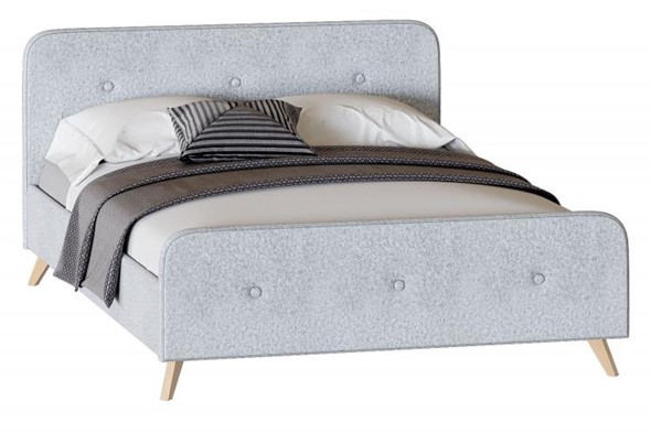 Односпальная кровать Сиерра 900 (без основания) Аура серый в Богдановиче - изображение
