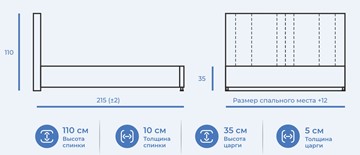 Спальная кровать Верона 120х200 с ортопедическим основанием velutto 21 в Екатеринбурге - предосмотр 3