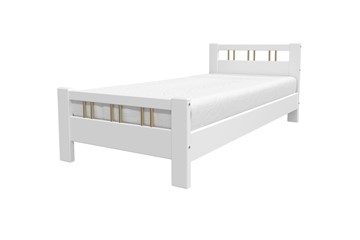 Спальная кровать Вероника-3 (Белый Античный) 90х200 в Кушве