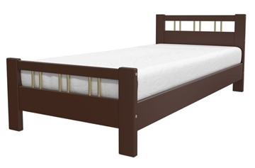 Спальная кровать Вероника-3 (Орех) 90х200 в Кушве