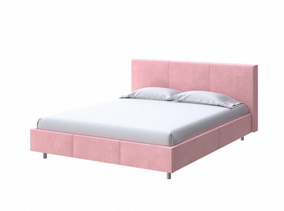 Кровать в спальню Novo 160х200 Велюр (Casa Жемчужно-розовый) в Екатеринбурге - изображение