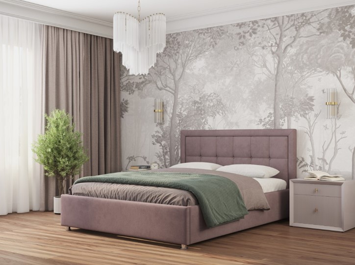 Кровать в спальню Адриана Люкс 140х200 с подъемным механизмом в Екатеринбурге - изображение 2